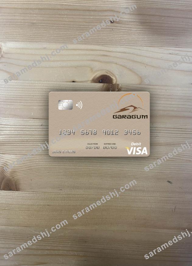 Turkmenistan Garagum IJSB visa debit card photolook front
